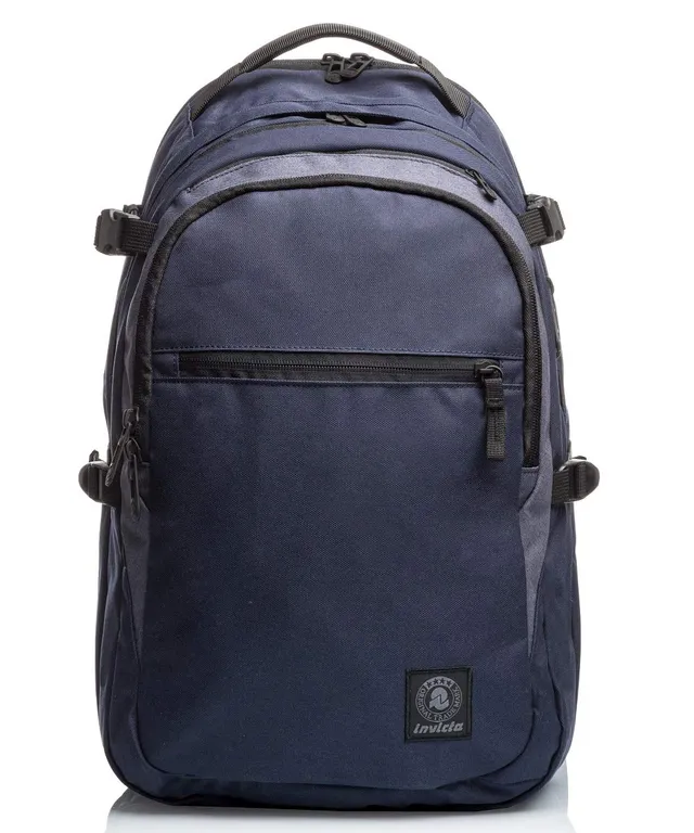 invicta-zaino-business-eco-blu-27l-porta-laptop-15-6-poliestere-riciclato image 1