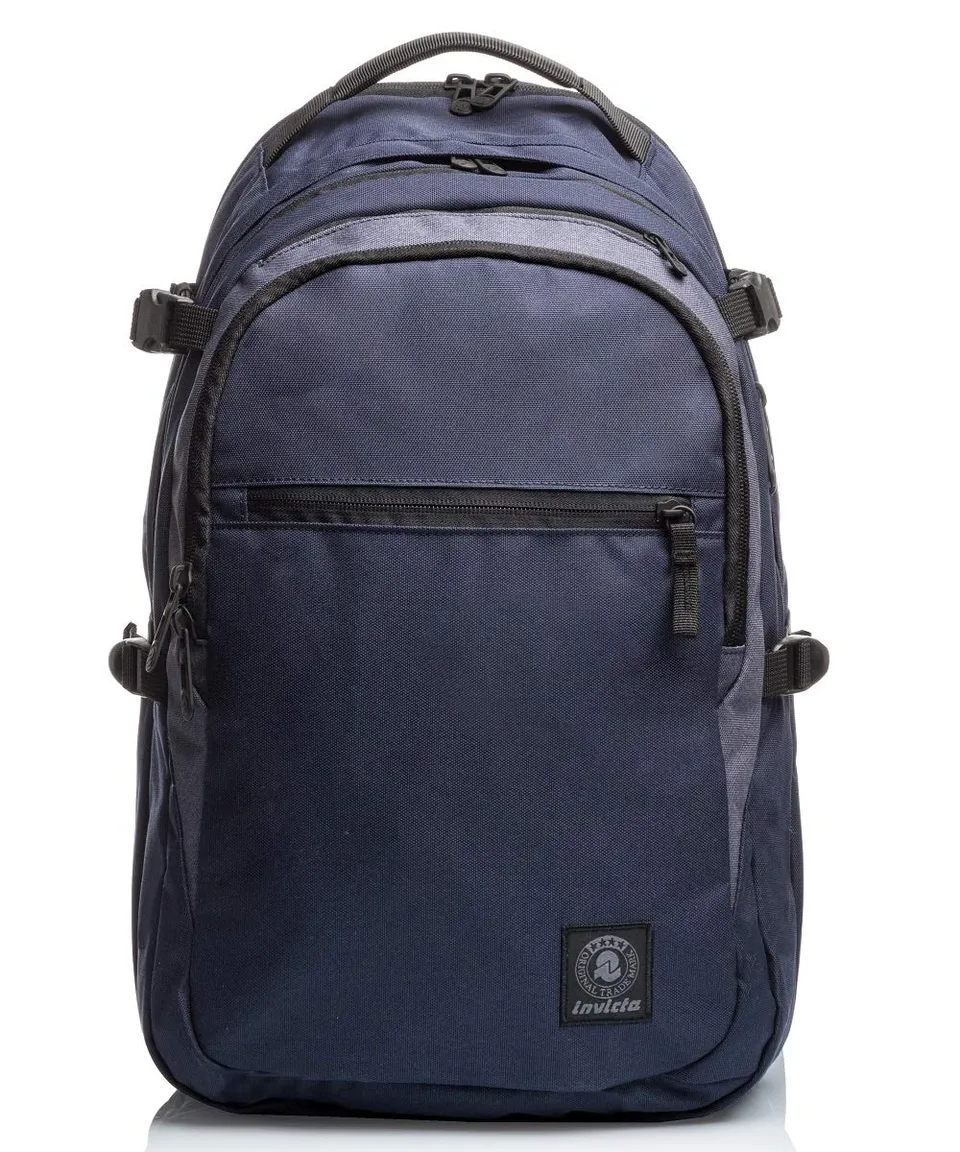 invicta-zaino-business-eco-blu-27l-porta-laptop-15-6-poliestere-riciclato image 1