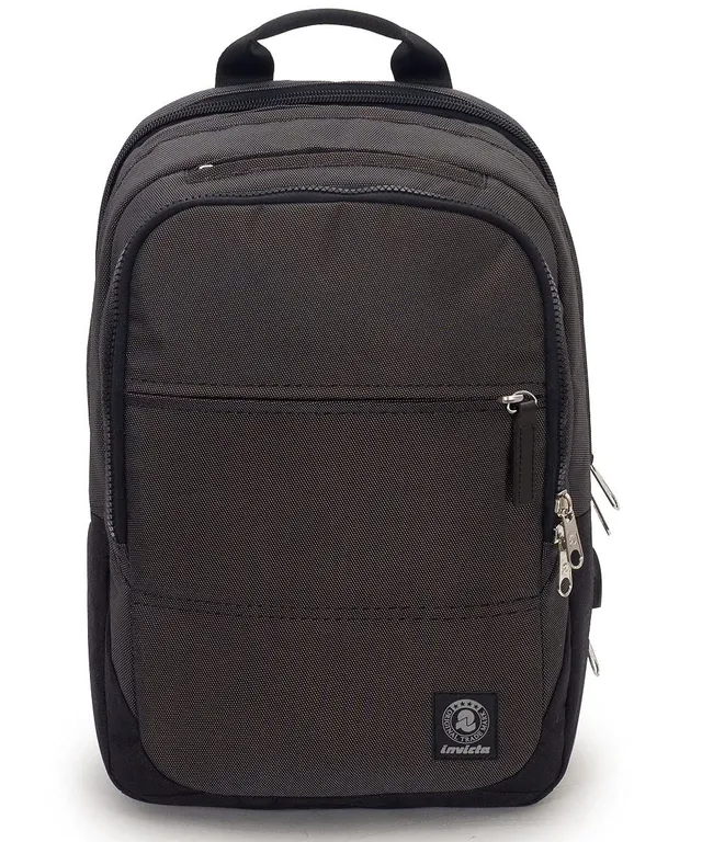 invicta-biz-l-tech-zaino-ufficio-con-power-bank-grigio-porta-pc-15-6-26l image 1
