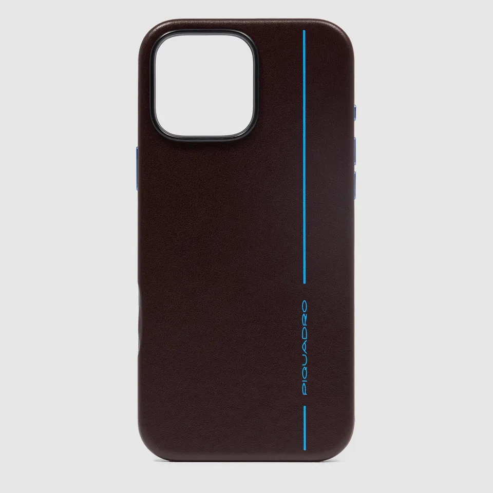 piquadro-custodia-in-pelle-per-iphone-16-pro-max-6-9-blue-square-mogano image 1