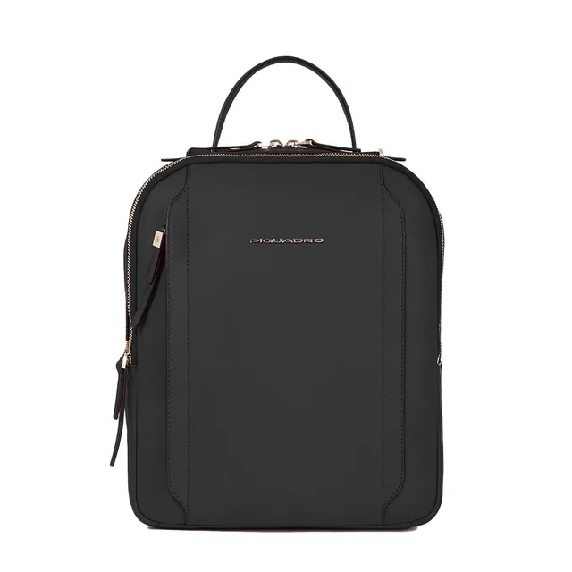 piquadro-zaino-donna-pelle-con-scomparto-tablet-mini-e-aggancio-trolley image 1