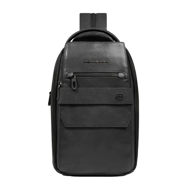piquadro-zaino-monospalla-uomo-personalizzabile-in-pelle-con-protezione-rfid-e-t image 1