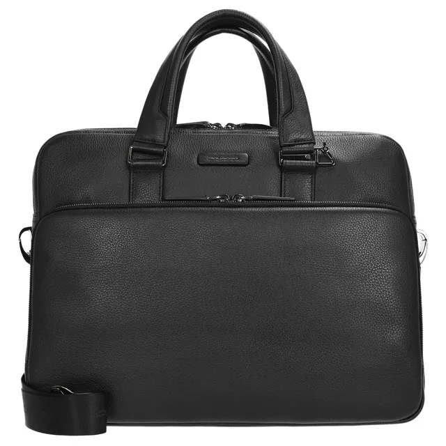 piquadro-borsa-da-lavoro-porta-pc-15-6-in-pelle-a-due-scomparti-per-uomo image 1