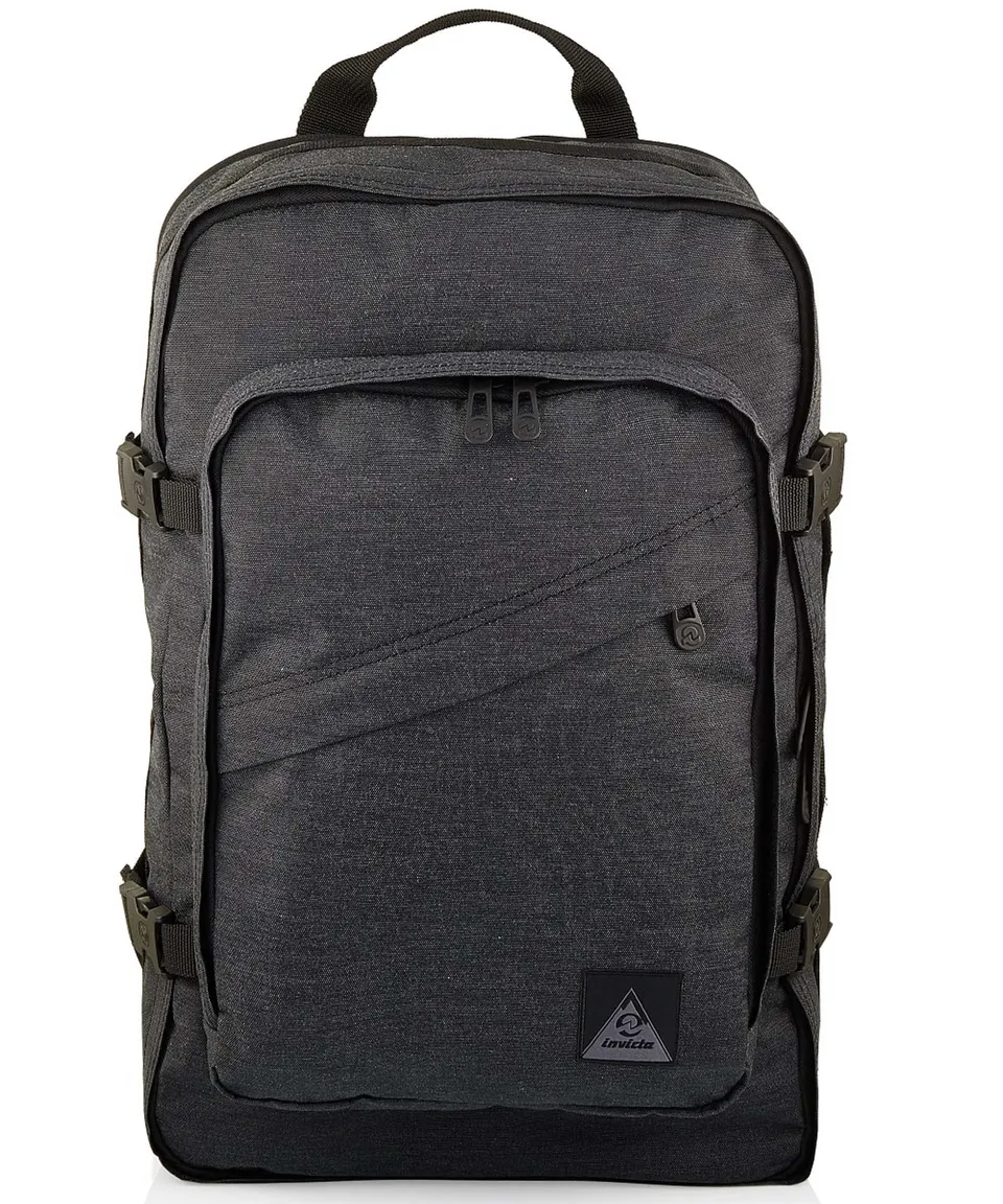 invicta-zaino-h-24-2tone-nero-19-5-l-con-nastro-per-trolley-e-tasca-porta-pc-15- image 1