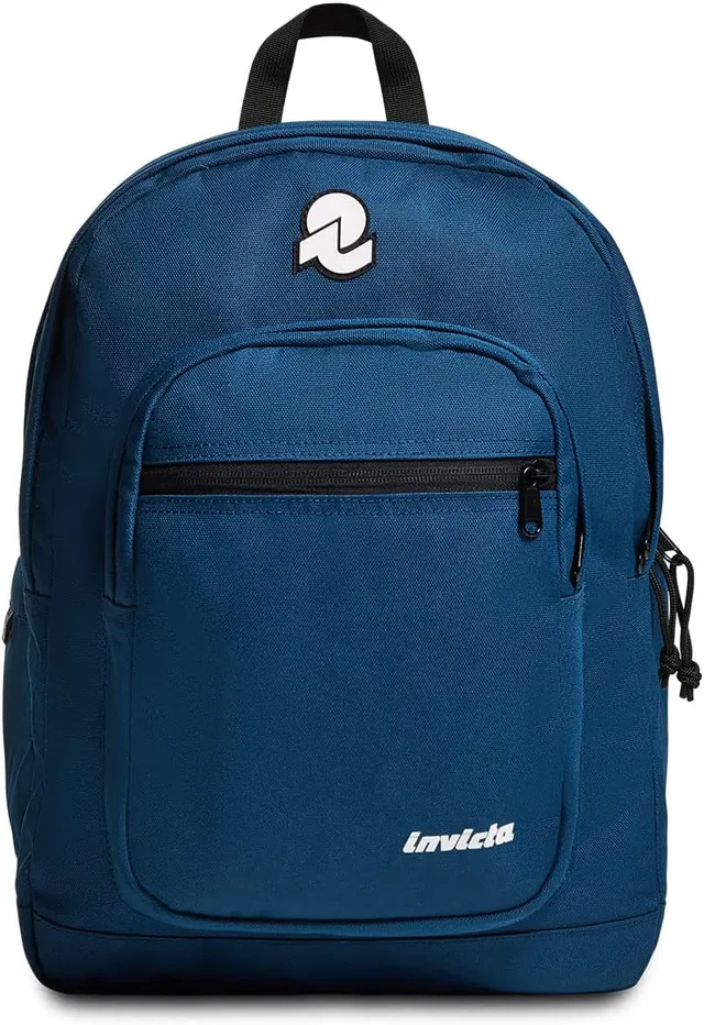 invicta-jelek-plain-zaino-scuola-media-e-superiore-tinta-unita-blu-scuro-38l-sco image 1