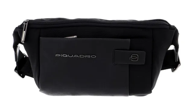 piquadro-marsupio-uomo-in-pelle-e-tessuto-riciclato-con-tasca-per-airpods-compat image 1
