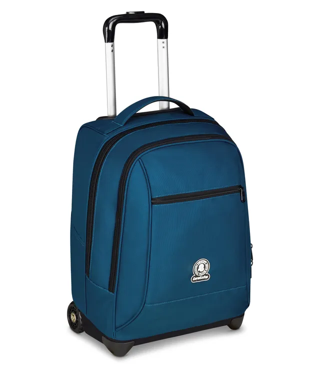 invicta-trolley-scuola-fisso-new-benin-solid-blu-2-in-1-trolley-e-zaino image 1