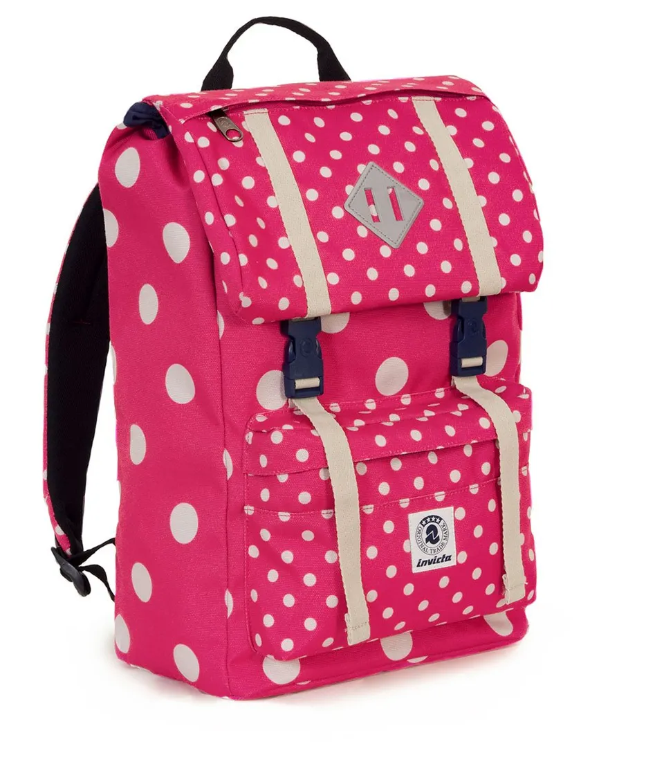 invicta-shot-pack-fantasy-zaino-rosa-bianco-28l-con-tasca-porta-pc-e-tablet image 1