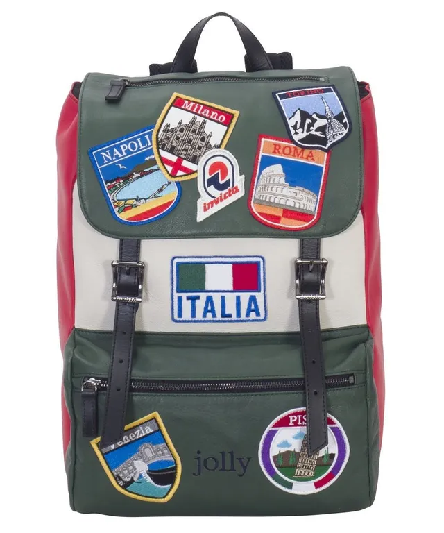 zaino-invicta-seven-my-jolly-italy-in-pelle-18-lt-con-tasca-porta-pc image 1