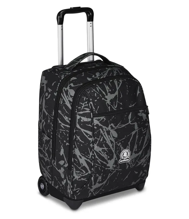invicta-trolley-scuola-fisso-new-benin-fantasy-grigio-2-in-1-trolley-e-zaino image 1