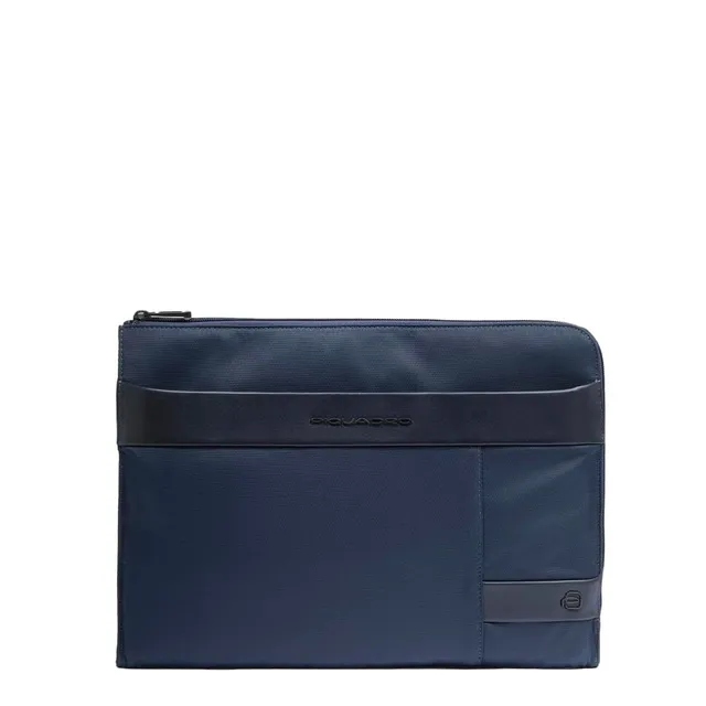 piquadro-custodia-porta-pc-13-3-in-pelle-e-tessuto-blu-con-manici-a-scomparsa-rf image 1