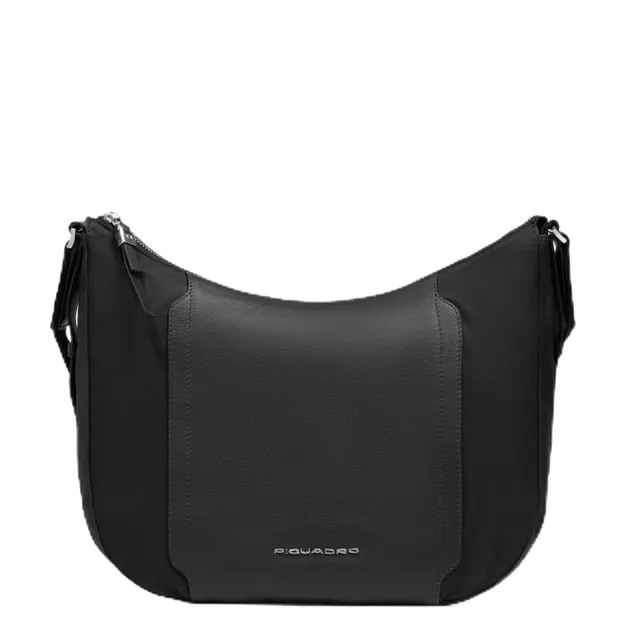 piquadro-borsa-a-tracolla-donna-porta-ipad-pelle-e-tessuto-riciclato-linea-circl image 1