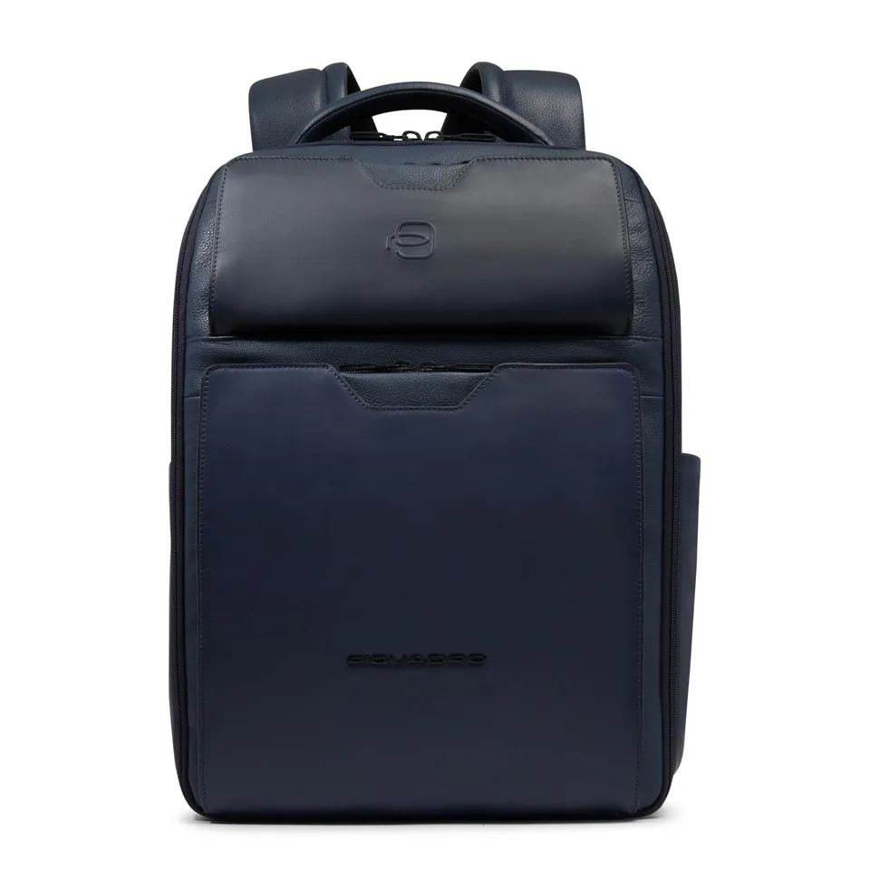 piquadro-zaino-da-viaggio-in-pelle-porta-pc-15-6-con-protezione-shock-absorber-e image 1