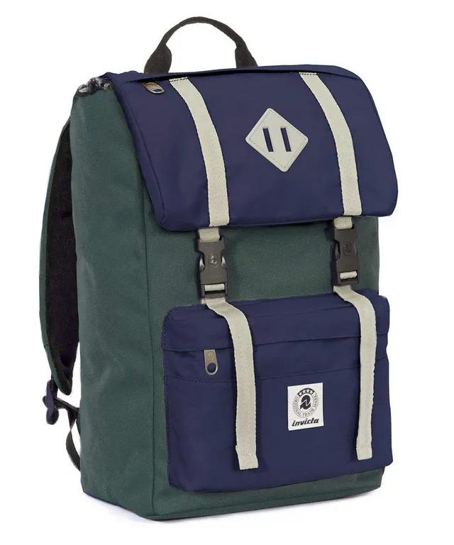 invicta-zaino-shot-pack-americano-28-litri-verde-blu-con-vano-laptop image 1