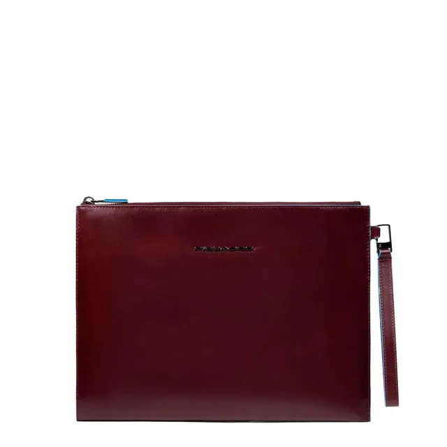 piquadro-blue-square-pochette-porta-tablet-mini-in-pelle-uomo-mogano-con-cinturi image 1