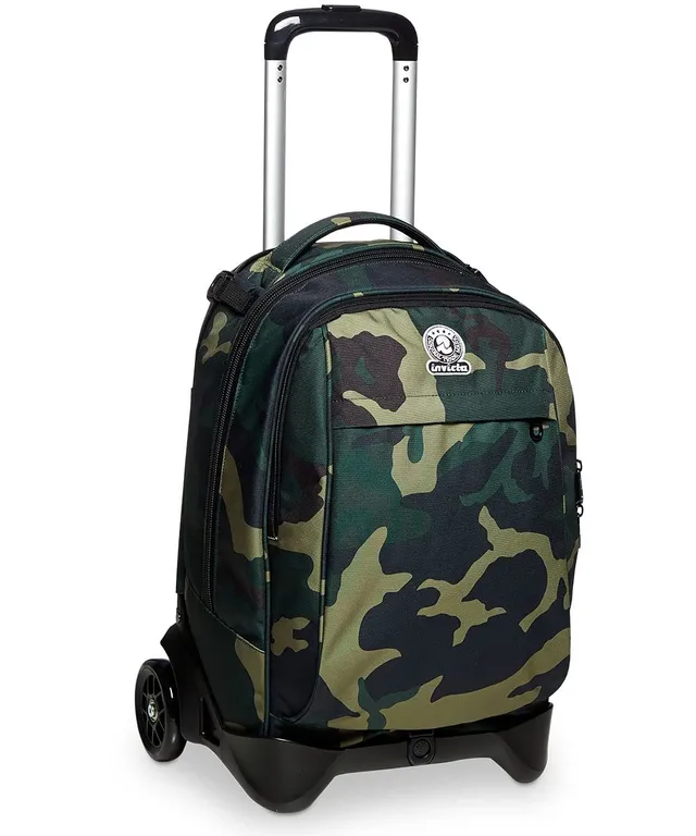 invicta-trolley-new-tech-camouflage-3-in-1-zaino-con-carrello-sganciabile-verde- image 1