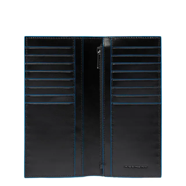 piquadro-portafoglio-verticale-grande-in-pelle-nero-uomo image 1