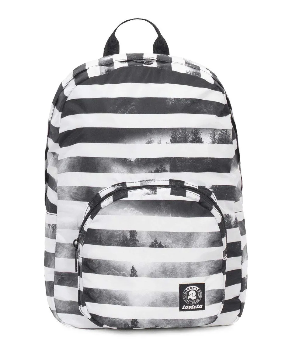 invicta-zaino-packable-smart-bianco-e-nero-ripiegabile-20-litri image 1