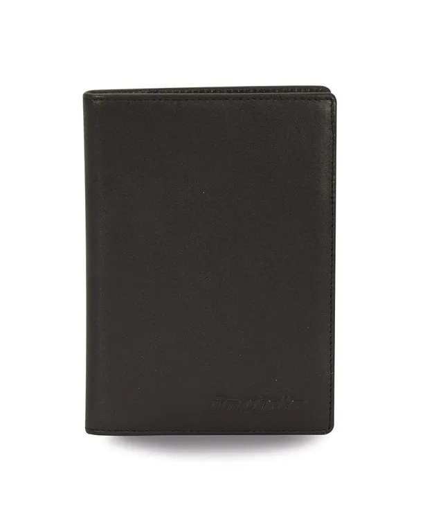 invicta-porta-passaporto-in-vera-pelle-nero-viaggio-e-organizzazione image 1