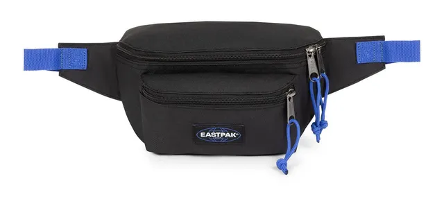 eastpak-doggy-bag-marsupio-per-cani-4l-kontrast-nero-blu-passeggiate-a-mani-libe image 1