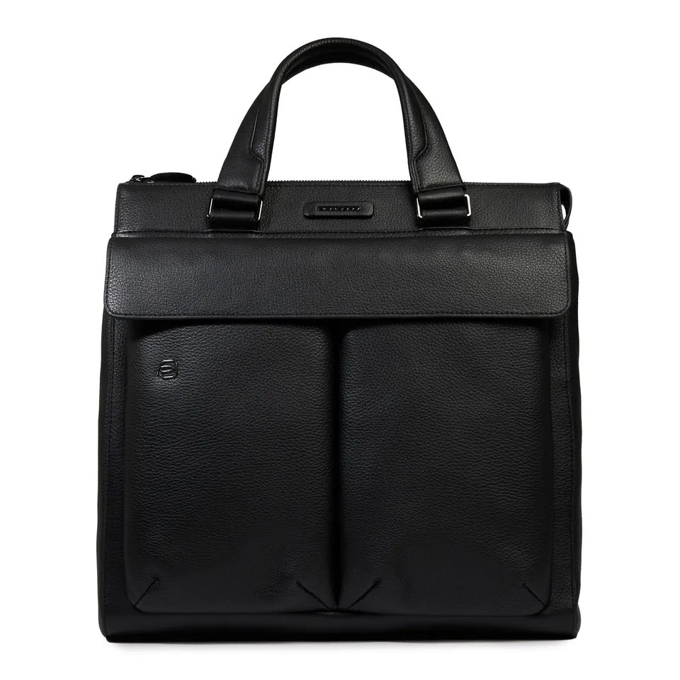 piquadro-tote-bag-uomo-per-pc-13-3-in-pelle-con-protezione-antiurto-e-tasca-airt image 1