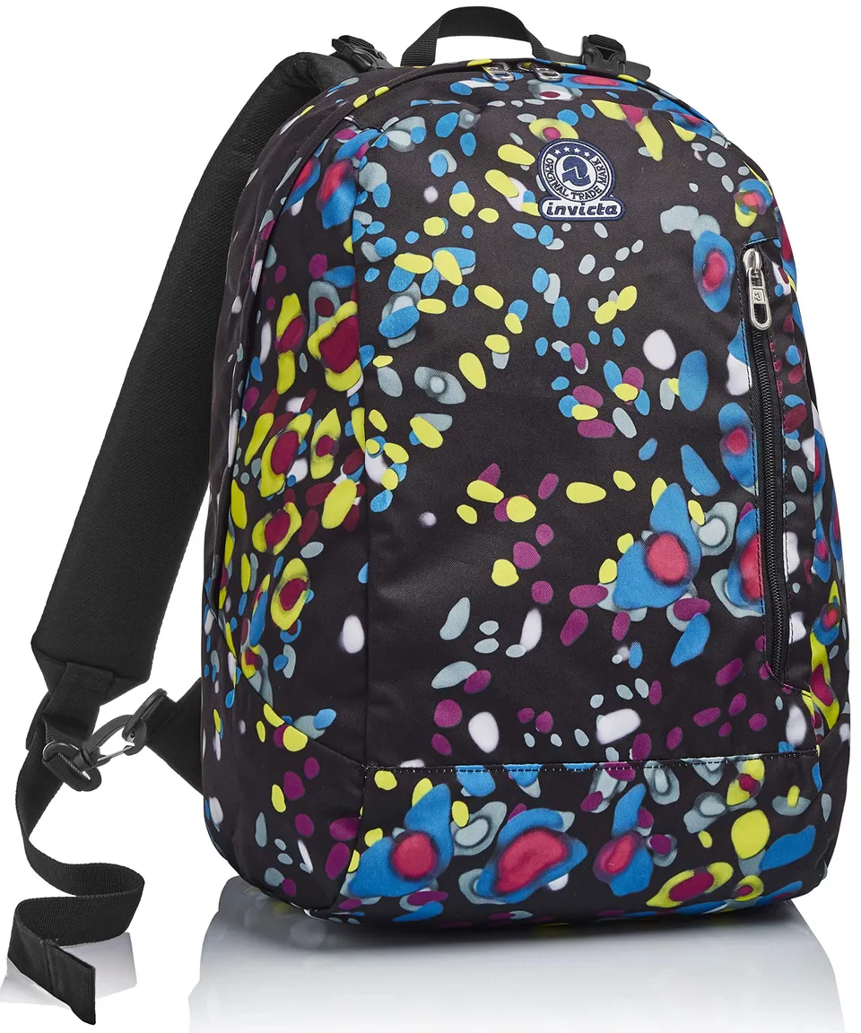 invicta-zaino-reversibile-twist-eco-2-in-1-con-lato-fantasia-e-tinta-unita-27-li image 1