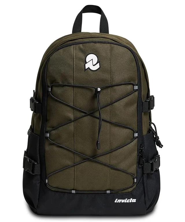 zaino-invicta-act-verde-militare-27l-con-volume-regolabile-e-tasca-laptop image 1