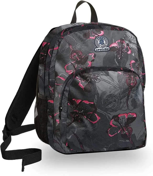 invicta-benin-m-zaino-28l-dark-bloom-nero-doppio-scomparto-per-scuola-e-tempo-li image 1
