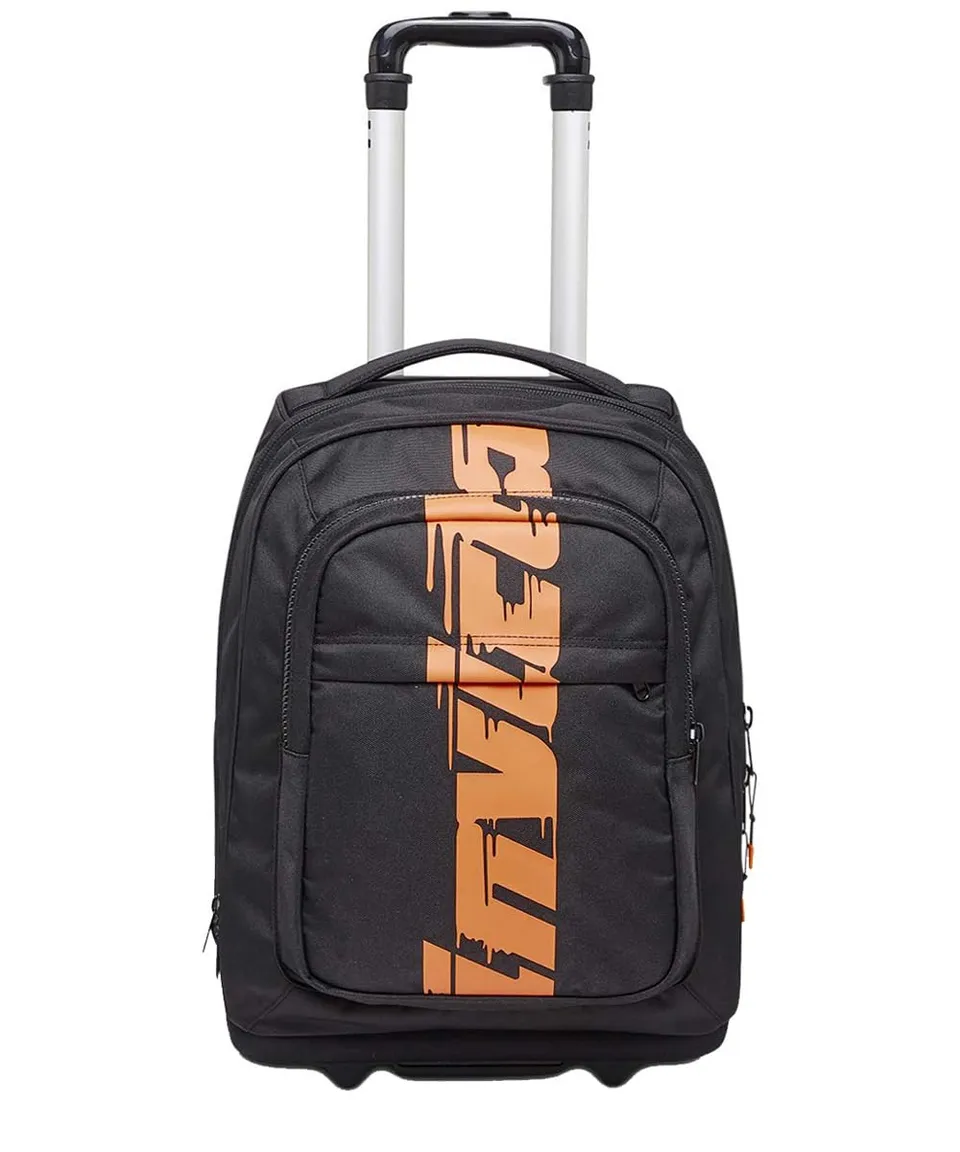 invicta-trolley-scuola-new-bump-2-in-1-nero-con-ruote-75mm-e-organizer image 1