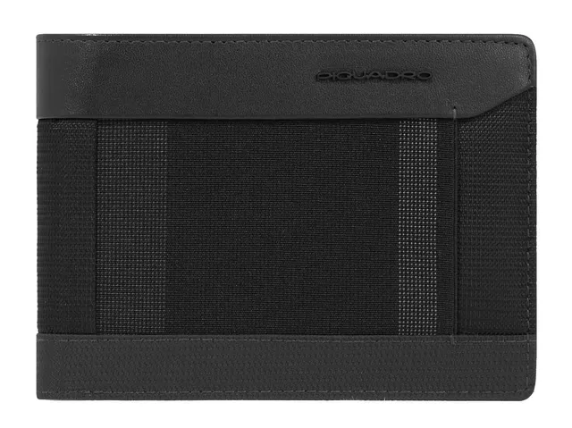 piquadro-steve-portafoglio-con-protezione-rfid-e-tasche-per-monete-nero image 1