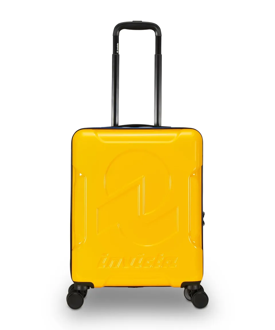 invicta-travel-trolley-rigido-bagaglio-a-mano-giallo-33l-4-ruote-girevoli-tsa-lo image 1