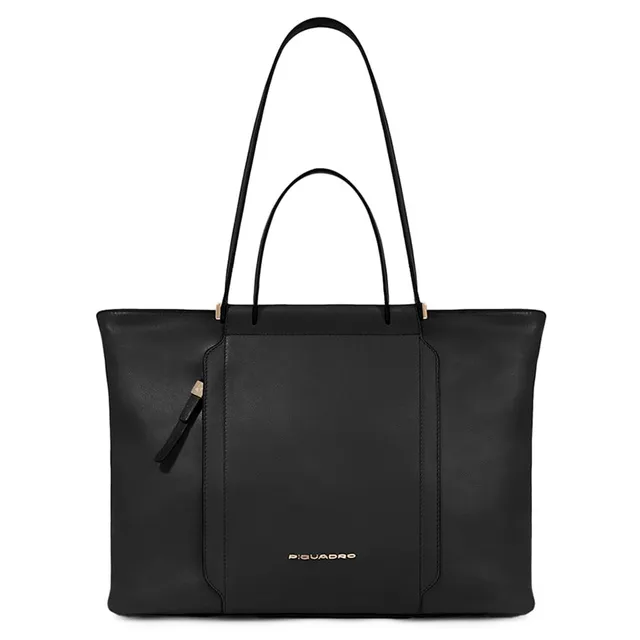 piquadro-borsa-porta-pc-14-in-pelle-circle-donna-nero image 1