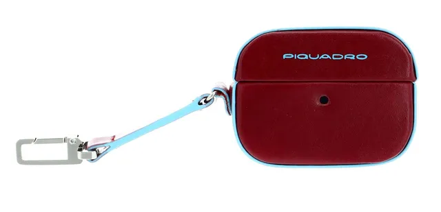 piquadro-blue-square-airpods-pro-case-rosso-in-pelle image 1
