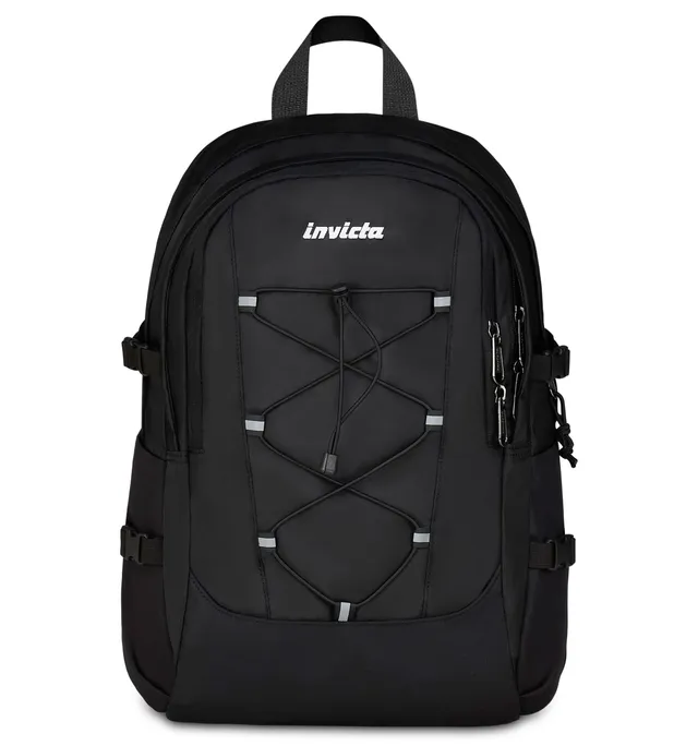 invicta-zaino-scuola-invict-act-plus-nero-29-litri-doppio-scomparto-con-tasca-pc image 1