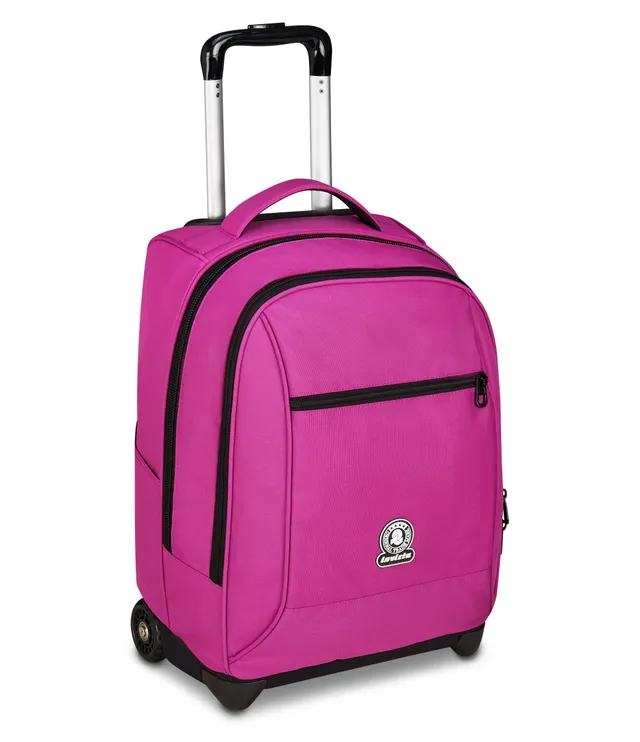 invicta-trolley-scuola-new-benin-solid-fucsia-2-in-1-trolley-e-zaino image 1
