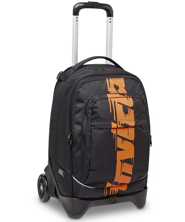 invicta-trolley-scuola-new-plug-triplo-uso-nero-con-carrello-sganciabile image 1