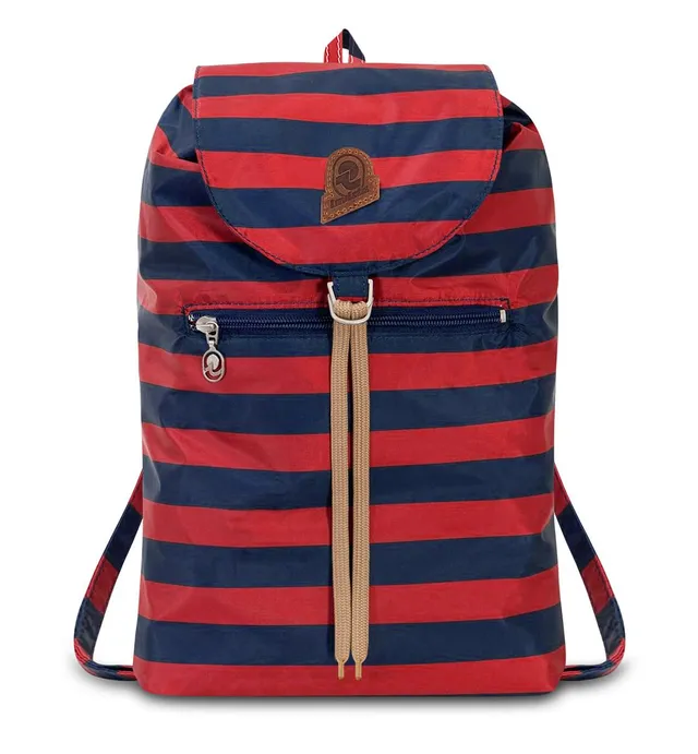 invicta-minisac-zaino-tascabile-richiudibile-a-righe-unisex image 1