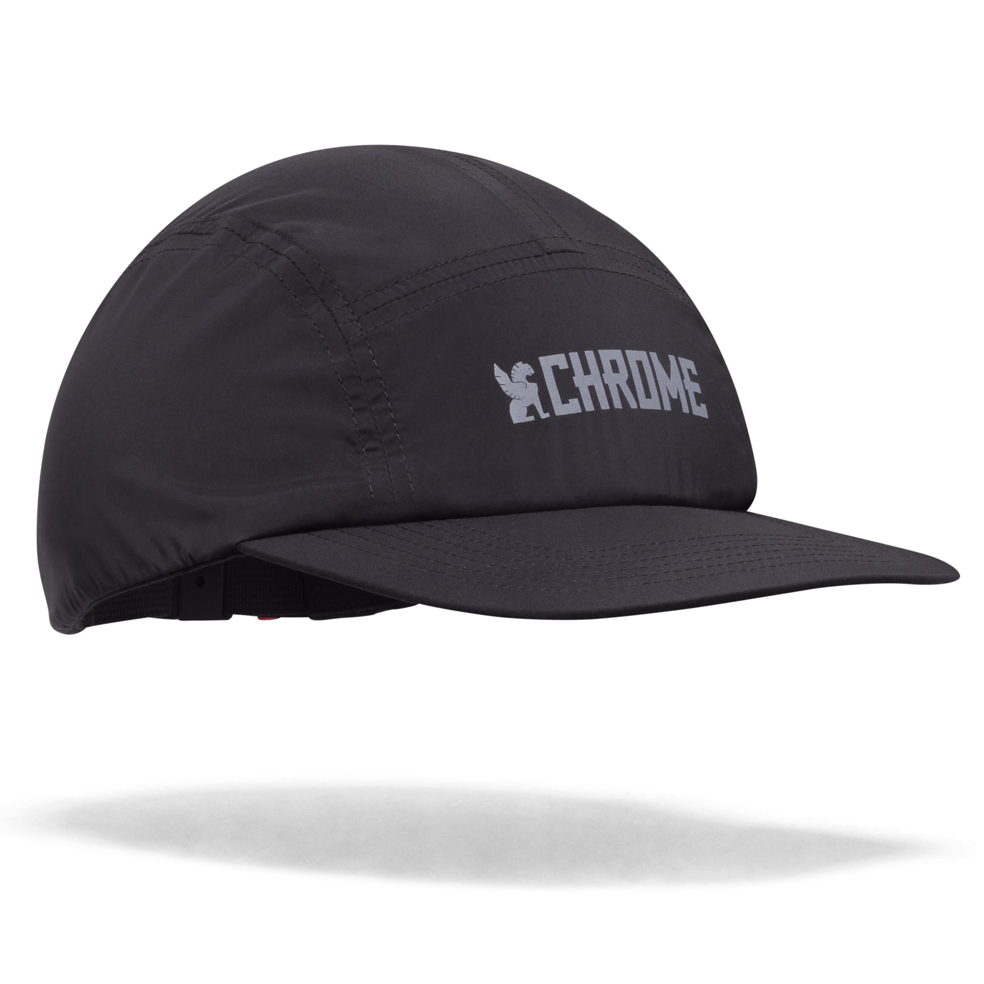 chrome-industries-5-panel-hat-cappello-leggero-a-5-teli-riflettente-o-nero image 5