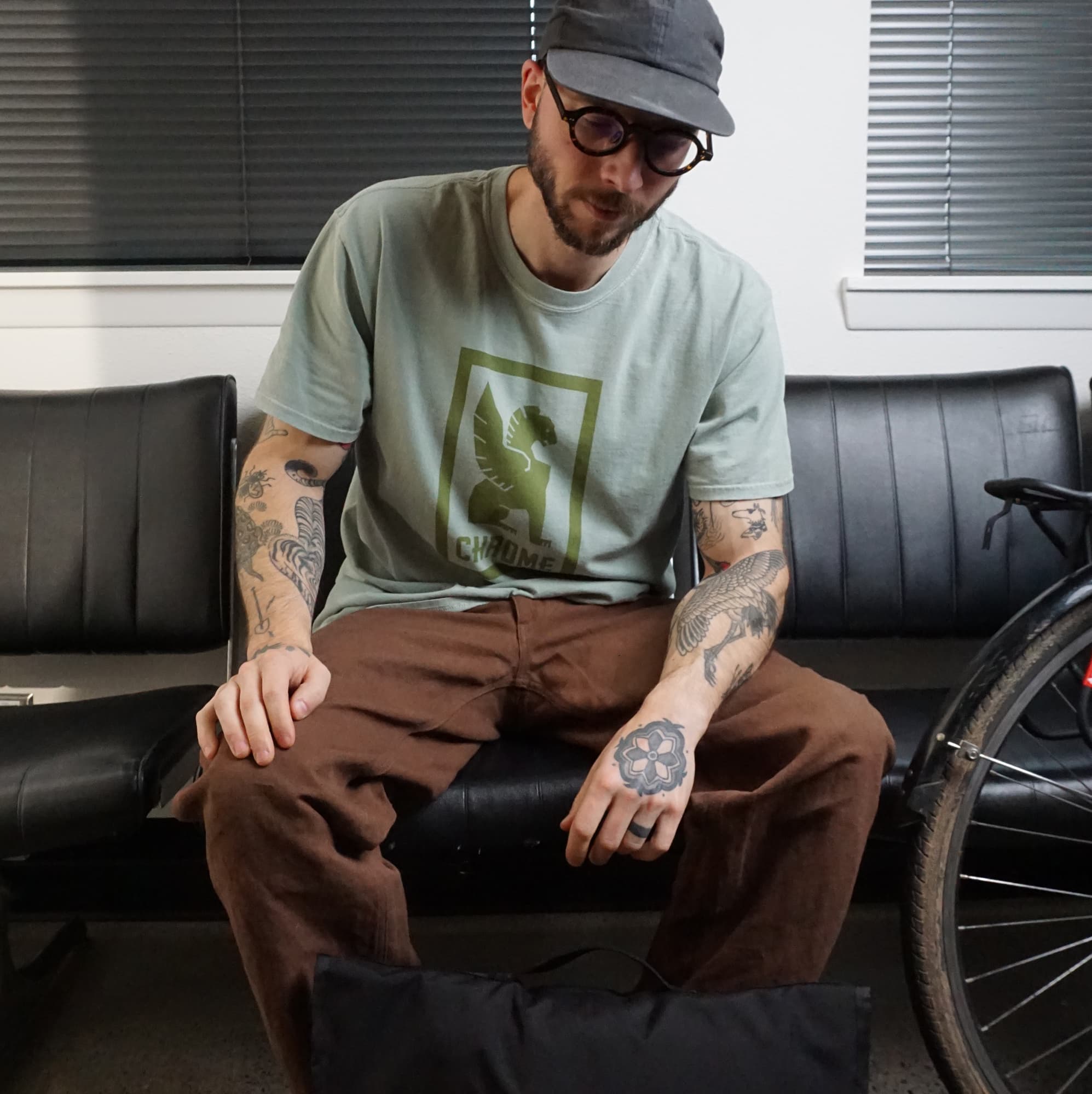 chrome-industries-logo-tee-short-sleeve-maglietta-uomo-100-cotone image 5