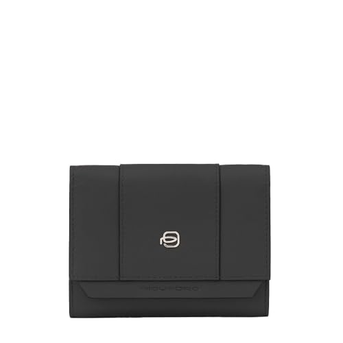 piquadro-portafoglio-porta-monete-rfid-in-pelle-per-donna-nero image 7