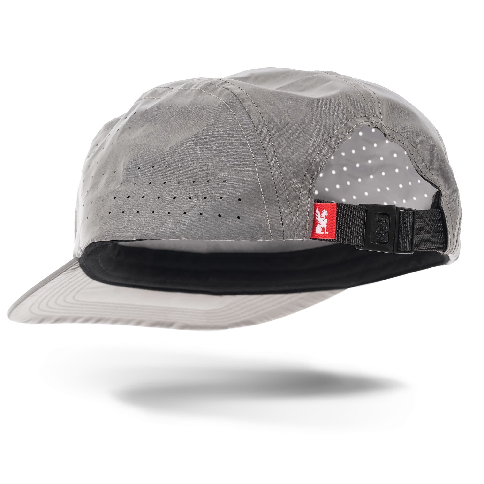 chrome-industries-5-panel-hat-cappello-leggero-a-5-teli-riflettente-o-nero image 3