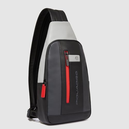 piquadro-zaino-monospalla-porta-tablet-mini-in-pelle-grigio-nero image 5