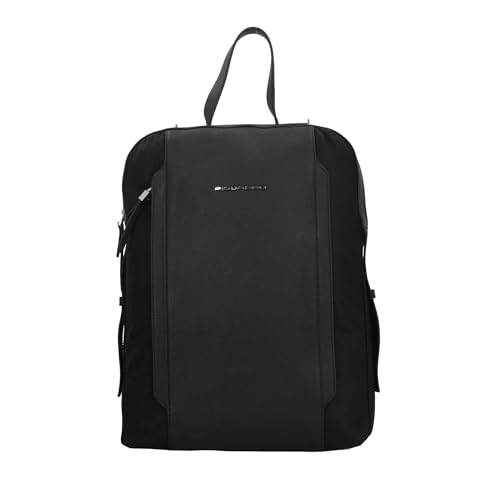 zaino-piquadro-donna-in-pelle-e-tessuto-per-laptop-14-nero image 8