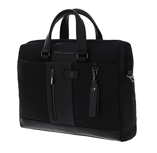 piquadro-borsa-da-lavoro-porta-pc-15-6-in-pelle-e-tessuto-uomo image 6