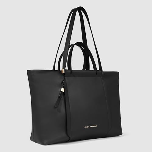 piquadro-borsa-porta-pc-14-in-pelle-circle-donna-nero image 5