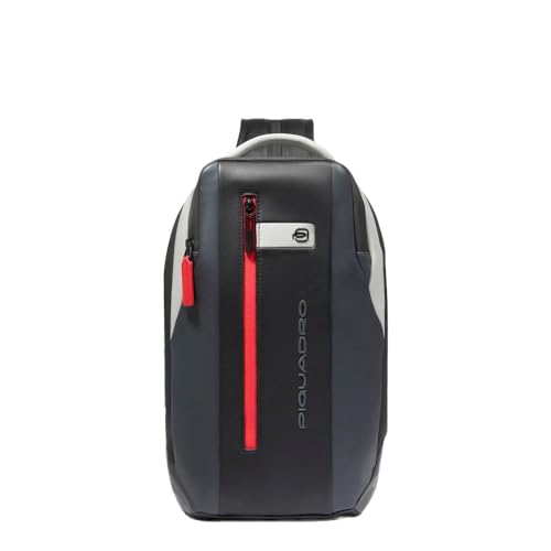 piquadro-zaino-monospalla-in-pelle-per-uomo-con-porta-ipad-tasca-airpods-e-prote image 8