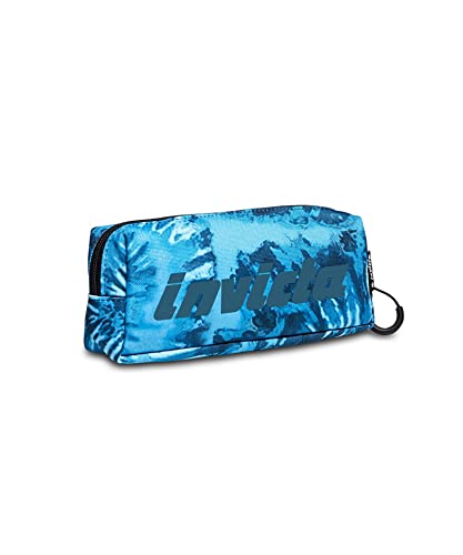 invicta-portapenne-square-fantasia-azzurro-astuccio-scuola-e-lavoro-in-poliester image 4
