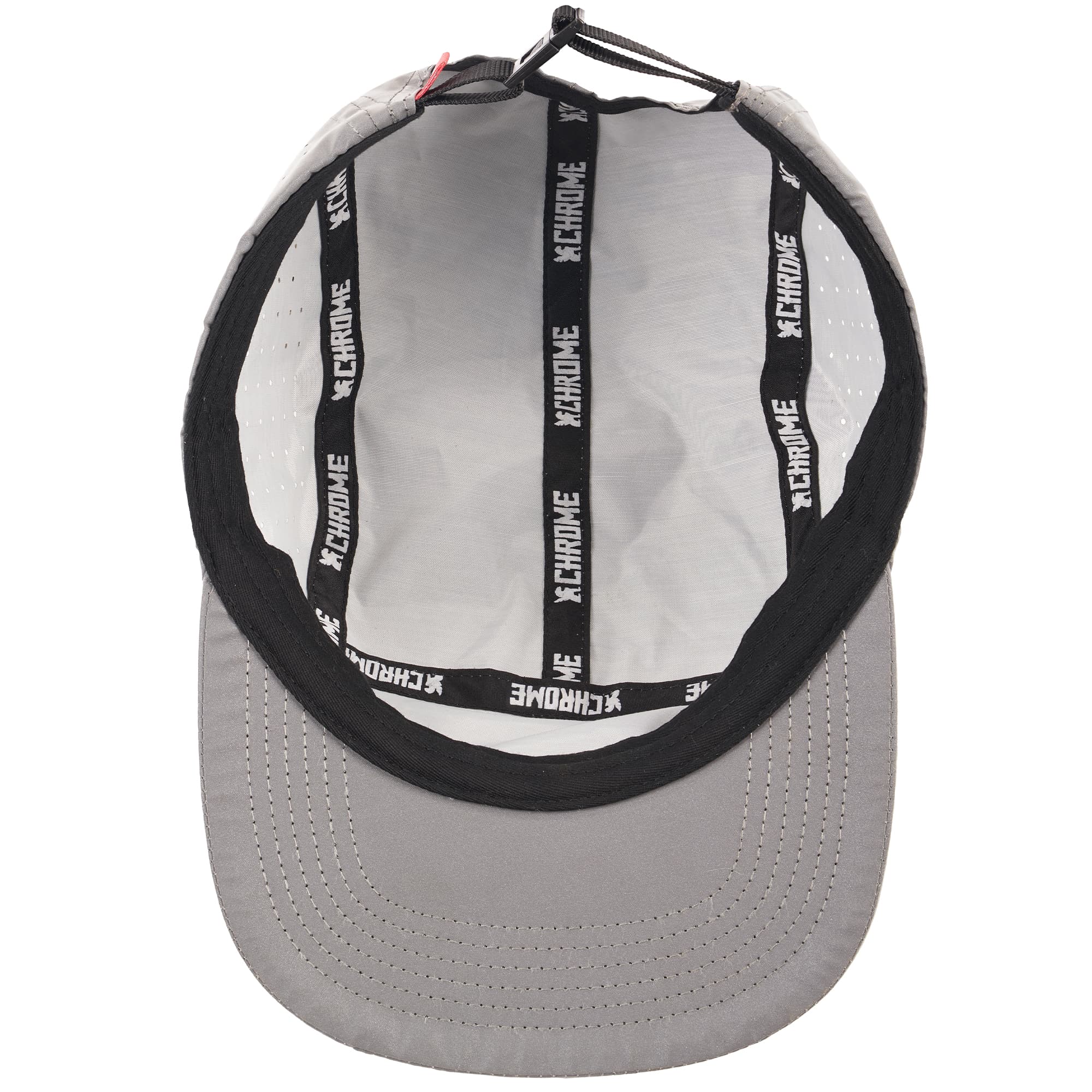 chrome-industries-5-panel-hat-cappello-leggero-a-5-teli-riflettente-o-nero image 4