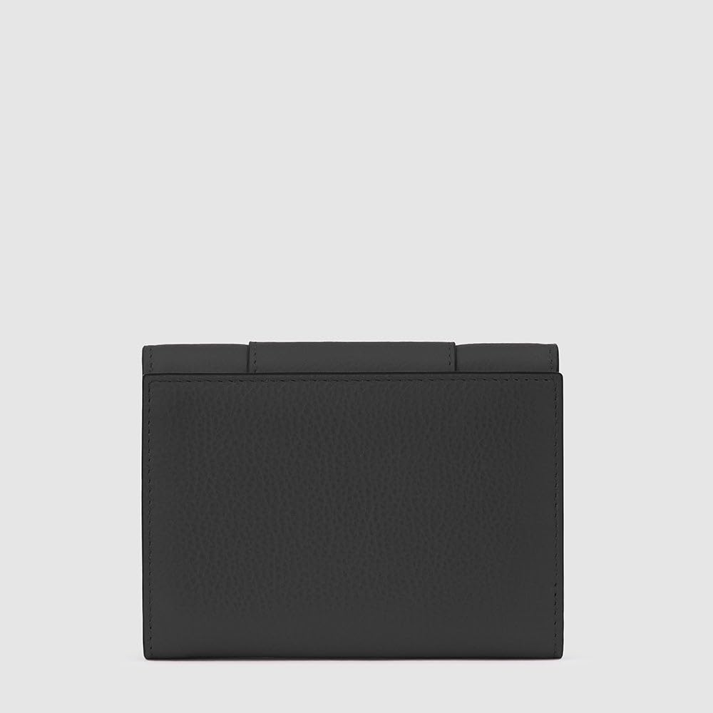 piquadro-portafoglio-porta-monete-rfid-in-pelle-per-donna-nero image 3