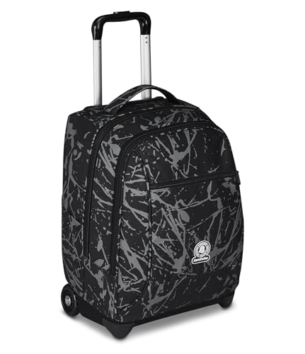 invicta-trolley-scuola-fisso-new-benin-fantasy-grigio-2-in-1-trolley-e-zaino image 8